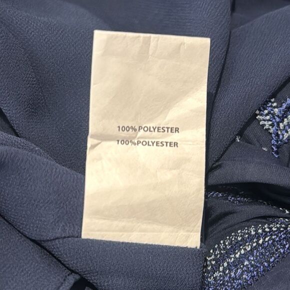 NWT RAMY BROOK Marcel Floral Mini Dress Navy Embroidered Medium - Picture 13 of 14